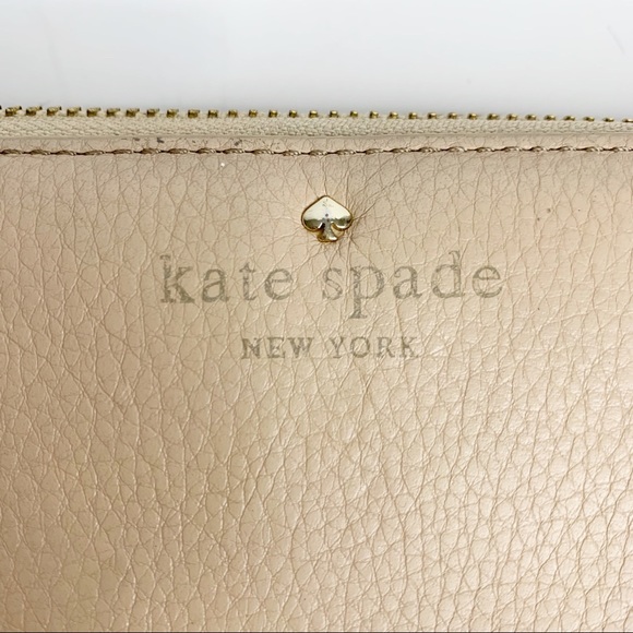 Kate Spade Cobble Hill Lacey Zip Wallet Affogato - Picture 9 of 14